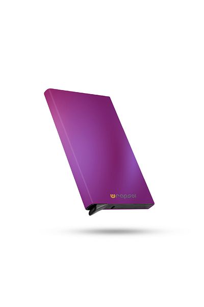 Wrapsol Bright Duckhead - Θήκη κάρτας με μηχανισμό, Προστασία RFID, Αλουμινένια θήκη πιστωτικής κάρτας με αυτόματο μηχανισμό