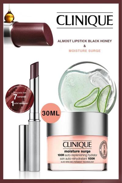 Clinique Black Honey-Mouisture Surge ile Neme Doymuş Dudak ve Cilt Bakım Krem...