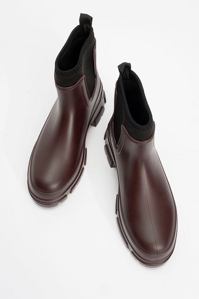 LuviShoes PLOYE Burgundy Damen Regenstiefel