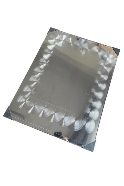 TOPSÖKEN Paslanmaz Soba Altlığı 45 X 60 Cm Parlak Desenli Model