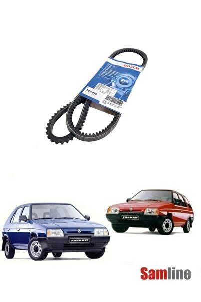 Bosch Skoda Favorit Forman Felicia V Kayışı Tüm Karbüratörlü Modeller için Vantilatör Kayışı