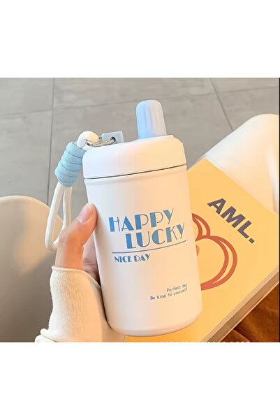 hediyeconcepti 400ml Taşınablir Kore Tarzı High End Seviyesi Özel Paslanmaz Ç...