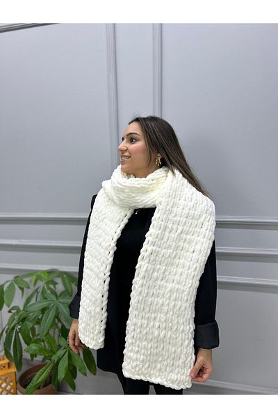 Home Eșarfă moale umflată - Eșarfă la atingere moale / Eleganță Confort și căldură împreună