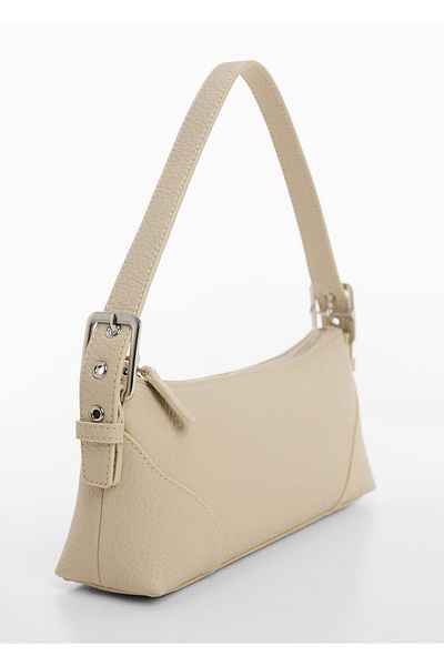MANGO Buckle detailed shoulder bag