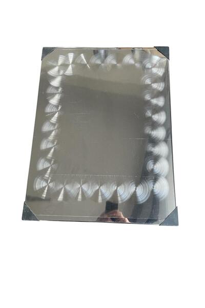 TOPSÖKEN Paslanmaz Soba Altlığı 45 X 60 Cm Parlak Desenli Model