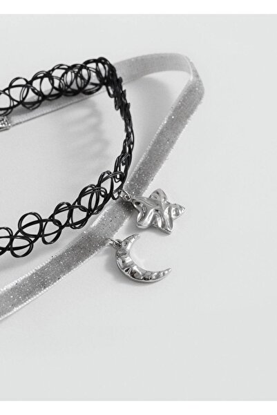 MANGO Kids Set de 2 coliere choker cu vârfuri