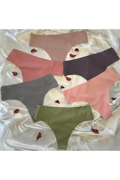 Cottondance ENVY Mikro Lazer İz Yapmayan Pamuklu  Renkli 6'li String Tanga Külot