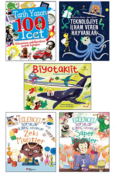 Tübitak Yayınları Tarih Yazan 100 İcat Teknolojiye İlham Veren Hayvanlar Biyo...