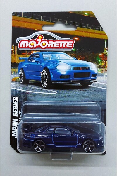 HOT WHEELS Majorette Nissan Skyline Gt-R (BNR34) Galaxy Black - Japan Serıes ...