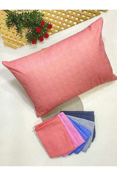 CANDAN ÇEYİZ Renkl's 10 Pieces Pillow Case Pure Cotton Zippered Washable 50*70 cm