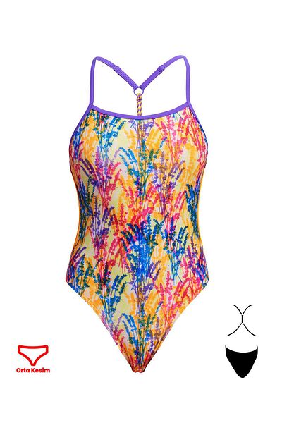 FUNKİTA Funkita Tw Strike a Posy Girl's Swim Trunks,Chlor Resistant, Ecological Design