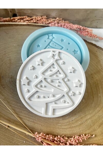 WAMMOLDS Çam ağacı motifli bardak altlığı silikon kalıp