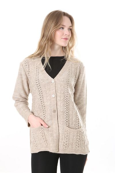 Lamierra Knitwear Mother Wool Cardigan