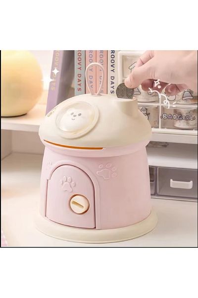 hediyeconcepti Κουμπαράς οικιακής χρήσης μανιτάρι Cartoon Bear Key Lock Coin Bank Παιχνίδι Εξοικονόμηση χρημάτων Κουμπαράς