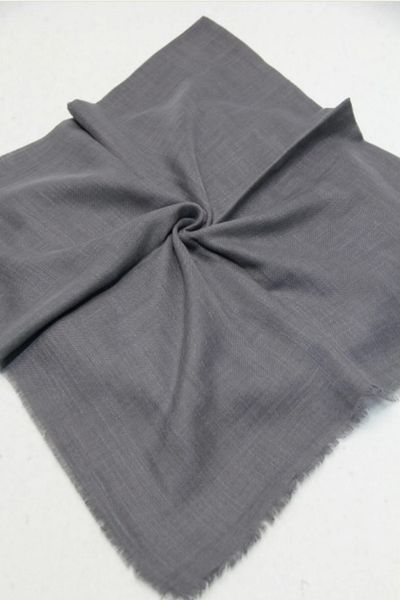Melodi Scarf Γκρι Hijab Flame Γυναικείο Φουλάρι - Απλό Flame Τυρόπανο