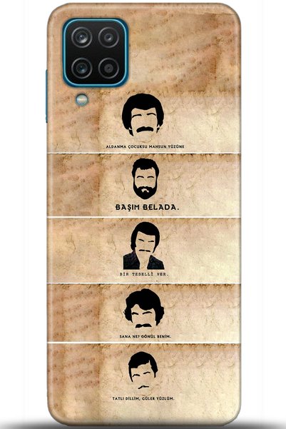 Noprin Samsung Galaxy A12 Case Hd Printed Case - Custody Series 5440