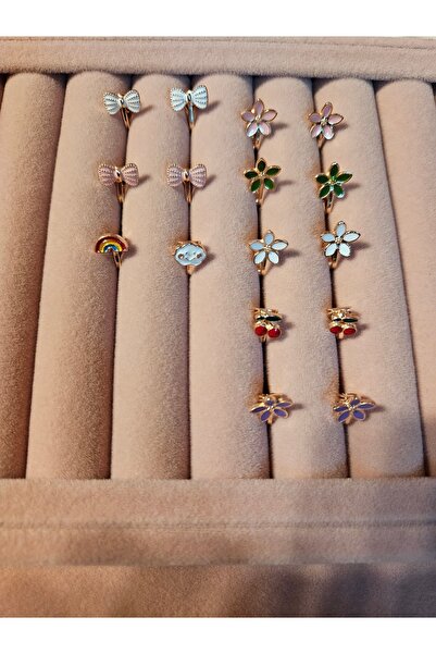 SMCHOME Yeşil Çiçekli Mıknatıs Çocuk Küpe