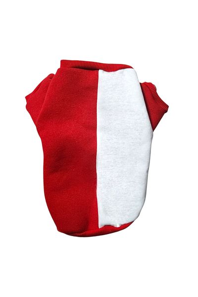 atelyu Cat Dog Suit Red White Fan Sweatshirt