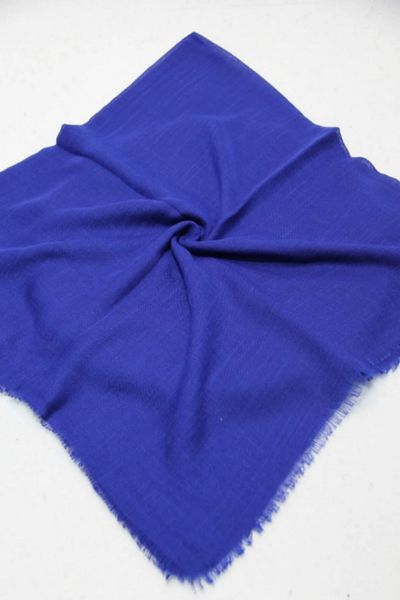 Melodi Scarf Saks Blue Hijab Flame Γυναικείο Φουλάρι - Απλό Flame Τυρόπανο
