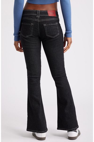 september island Black Low Waist Flare Jeans