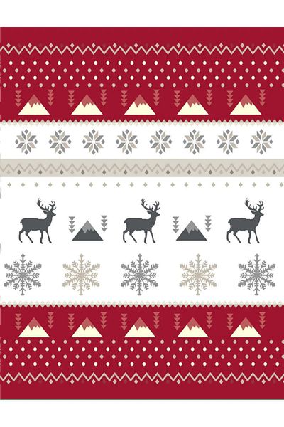 Bikaya Home Emilio Red - Double-Sided Cotton Patterned Double Blanket