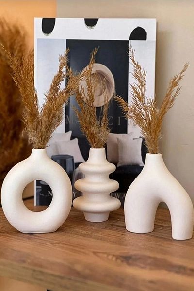 Akronis Home Minimal Set of 3 Decorative Vase