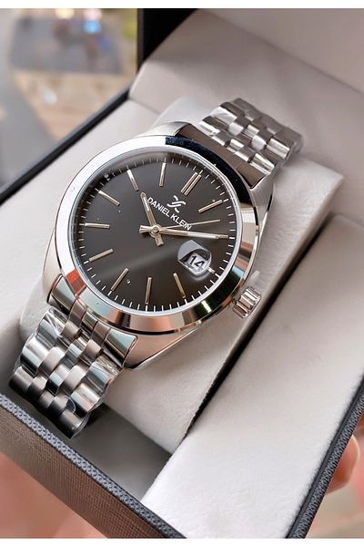 Daniel Klein Brand Silver Color Waterproof Women's Wrist Watch - Bracelet Gift