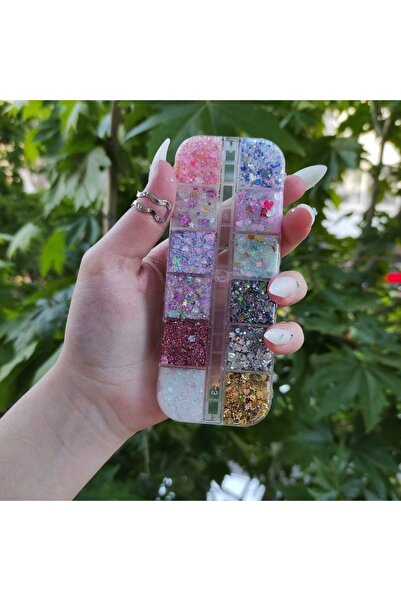 hbtasarim Simli Jel Far Glitter Jel Far Palet Set 2 Parlak Glitter