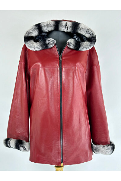 modarz معطف جلدي مزدوج الجوانب للنساء M-176