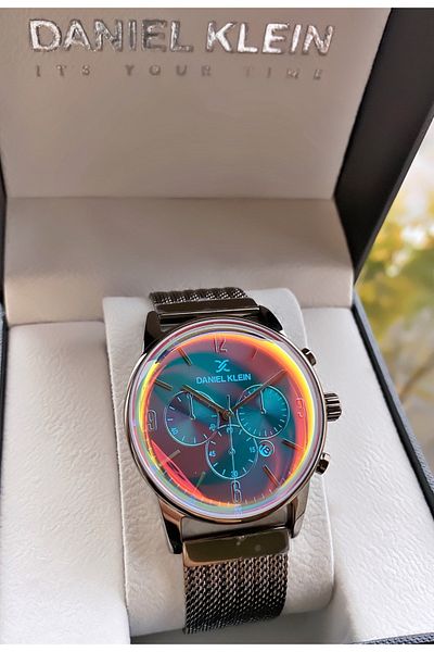 Daniel Klein Brand Black Color Waterproof Women's Wristwatch - With Bracelet Gift