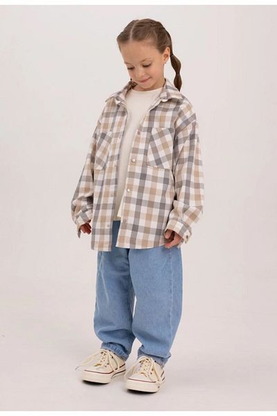 ASL GOLF CLUB Unisex Kids Oversize Denim Trousers