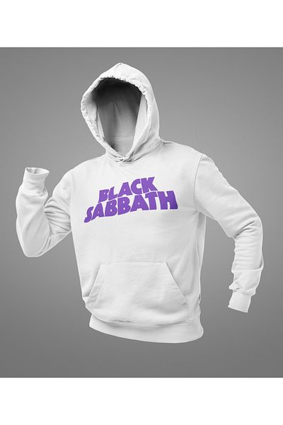 SEVBANO Black Sabbath Written Unisex Oversize Hoodie