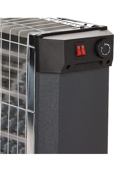 KUMTEL Electric Heater, 4 Quartz Tube - Black
