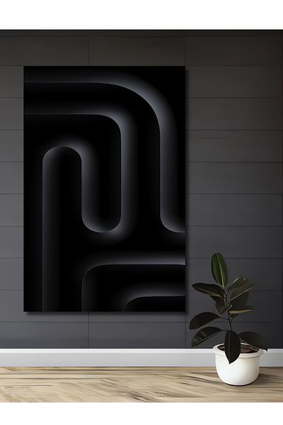 Teona Ahşap Modern Geometric Lemn MDF Dreptunghi Decorativ Acasă, Locul de Muncă Pictură Perete