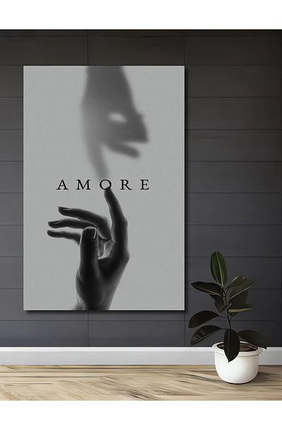 Teona Ahşap Love and Shadow Decorativ Lemn MDF Dreptunghi Acasă, Locul de Muncă Pictură Perete