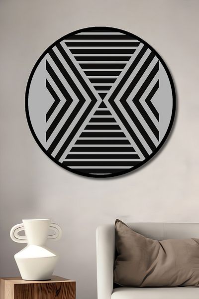 Teona Ahşap Panglici geometrice Decorative Lemn MDF Rotund Acasă, Locul de Muncă Pictură Perete