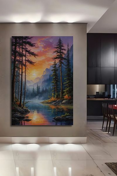 Teona Ahşap Miracolul Naturii Decorativ Lemn MDF Dreptunghi Acasă, Locul de Muncă Pictură Perete