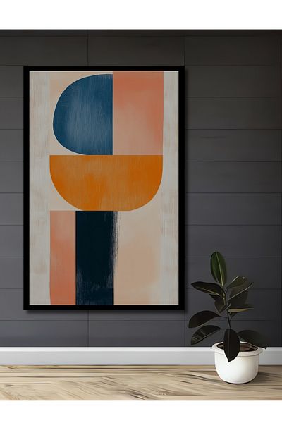 Teona Ahşap Abstracție Geometrică Lemn MDF Dreptunghi Decorativ Acasă, Locul de Muncă Pictură Perete