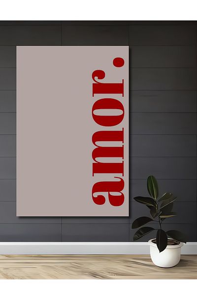 Teona Ahşap Love Modern Lemn MDF Dreptunghi Decorativ Acasă, Locul de Muncă Pictură Perete