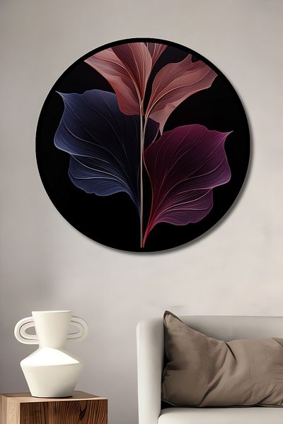 Teona Ahşap Flori abstracte Decorative Lemn MDF Rotund Acasă, Locul de Muncă Pictură Perete