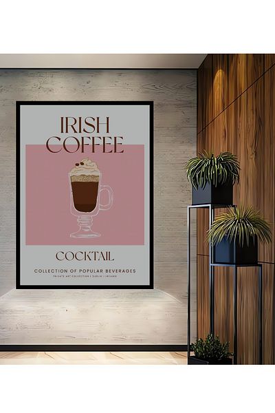 Teona Ahşap Cafea irlandeză Lemn MDF Dreptunghi Decorativ Acasă, Locul de Muncă Pictură Perete