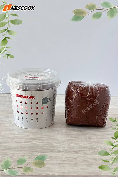 ŞEKER & SUGAR Coffee Color Fondant 500 g Sugar Dough