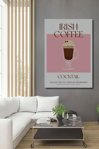 Teona Ahşap Cafea irlandeză Lemn MDF Dreptunghi Decorativ Acasă, Locul de Muncă Pictură Perete