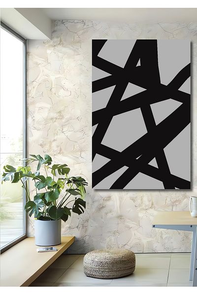 Teona Ahşap Linii abstracte Decorative Lemn MDF Dreptunghi Acasă, Locul de muncă Pictură murală