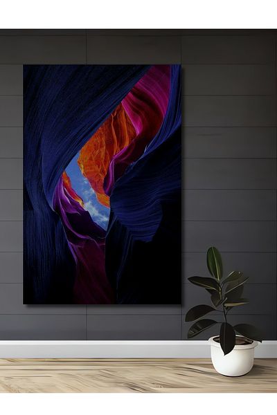 Teona Ahşap Antelope Canyon Decorativ Lemn MDF Dreptunghi Acasă, Locul de Muncă Pictură Perete