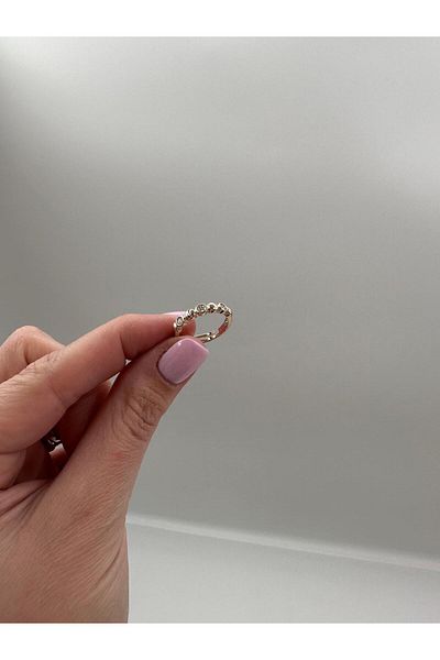 Jerie Circle Design Stone Detailed Knight Joint Ring