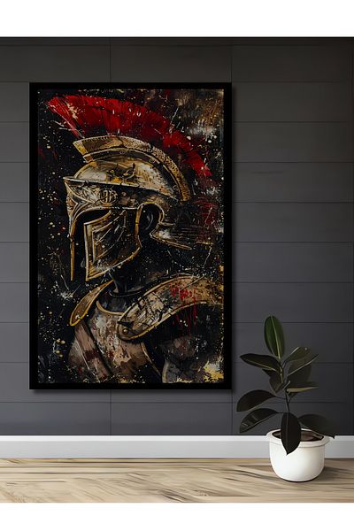 Teona Ahşap Roma Warrior Decorativ Lemn MDF Dreptunghi Acasă, Locul de Muncă Pictură Perete