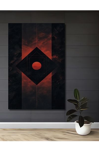 Teona Ahşap Geometrie Cosmică Lemn MDF Dreptunghi Decorativ Acasă, Locul de Muncă Pictură Perete