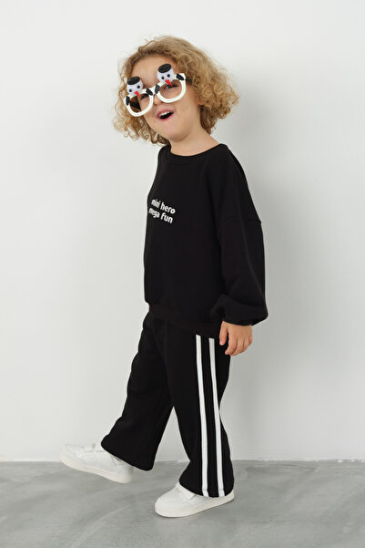 Mioma Kids Şeritli Eşofman Altı Siyah