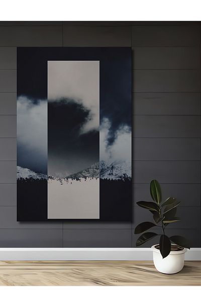 Teona Ahşap Vedere de munte Decorativ Lemn MDF Dreptunghi Casa, Locul de Muncă Pictură Perete